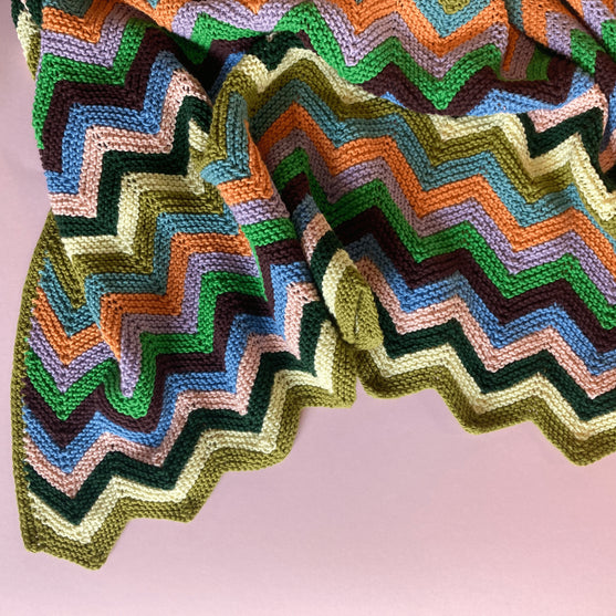 Deerlux Coperta Decorativa A Zigzag Verde Con Frange: Morbida E Leggera Per Tutte Le Stagioni