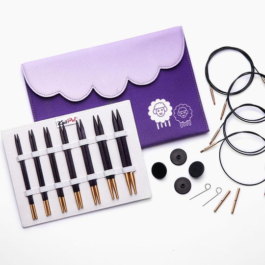 Set di ferri circolari intercambiabili Deluxe J'Adore Cubics - KnitPro