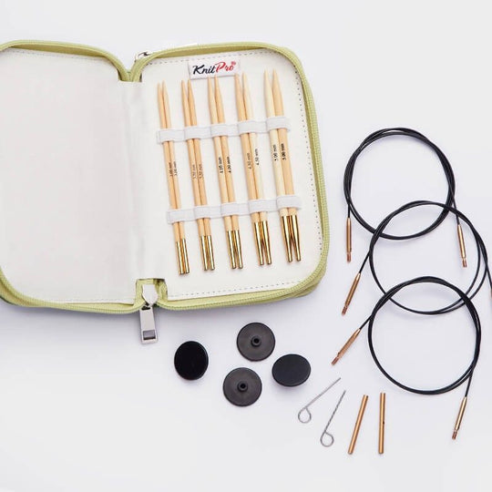 Set di ferri circolari intercambiabili Bamboo Starter - KnitPro
