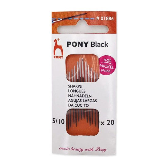 Aghi da cucito Black, dimensione 5/10 - Pony