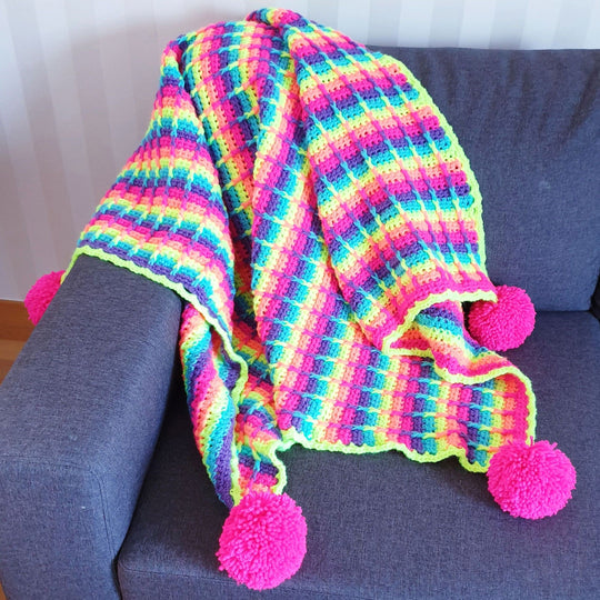 Coperta - Rainbow Waffle