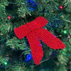 

Fiocco all’uncinetto - Decorazione natalizia
5