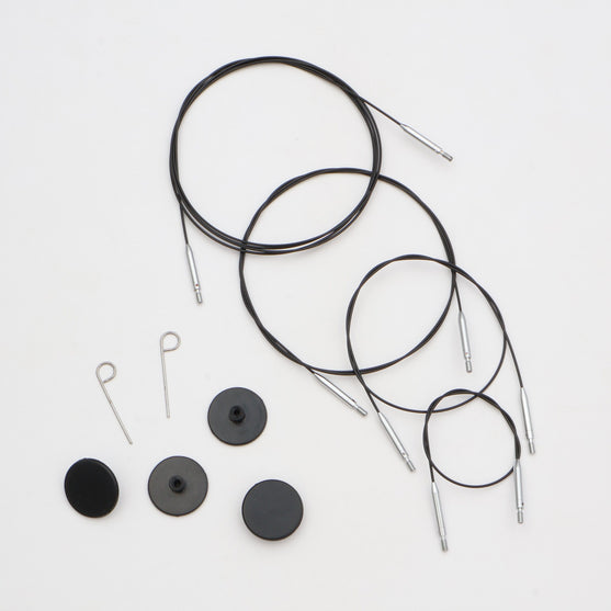 

Cavo Thin & Flex Swivel - Black - KnitPro
1