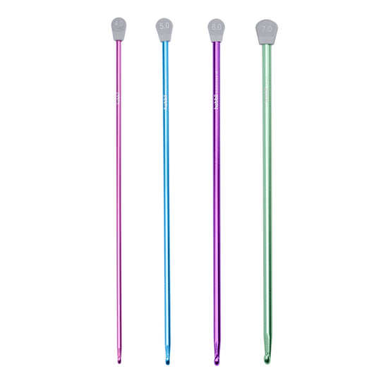 Set di uncinetti tunisini in alluminio - 27 cm - Hobbii