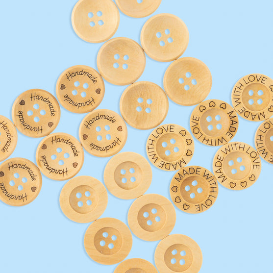 

Bottoni in legno - 21 mm - Hobbii
3