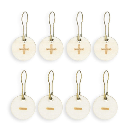 Segnamaglie per aumenti e diminuzioni +/- - Hobbii